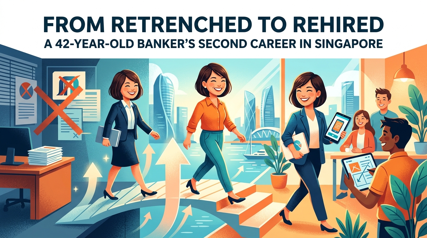 From Retrenched to Rehired: How a 42-Year-Old Banker Found Her Second Career in Singapore — 2