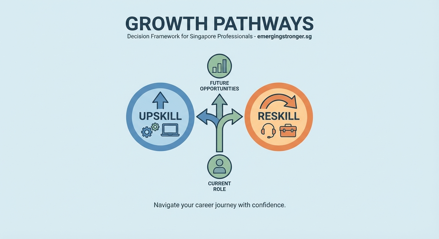 Should You Upskill or Reskill? A Decision Framework for Singapore Professionals - Illustration 2